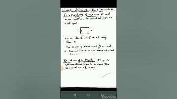 Equation of continuity in Cartesian system
