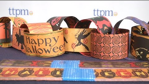 Halloween Paper Chains from eeBoo