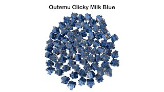 Звук свитчей Outemu Clicky Milk Blue