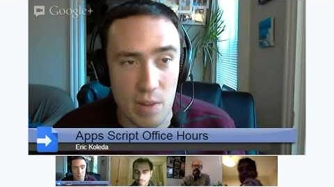 Apps Script Office Hours - November 1, 2012