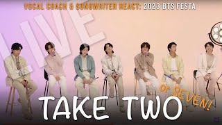 Vocal Coach & Songwriter React to Take Two - BTS (방탄소년단) 2023BTSFESTA | Song Reaction & Analysis