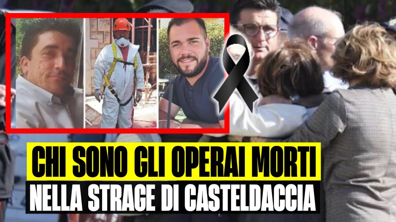 CHI SONO I 5 OPERAI MORTI NELLA STRAGE DI CASTELDACCIA: IDROGENO 10 VOLTE SUPERIORE AL MINIMO
