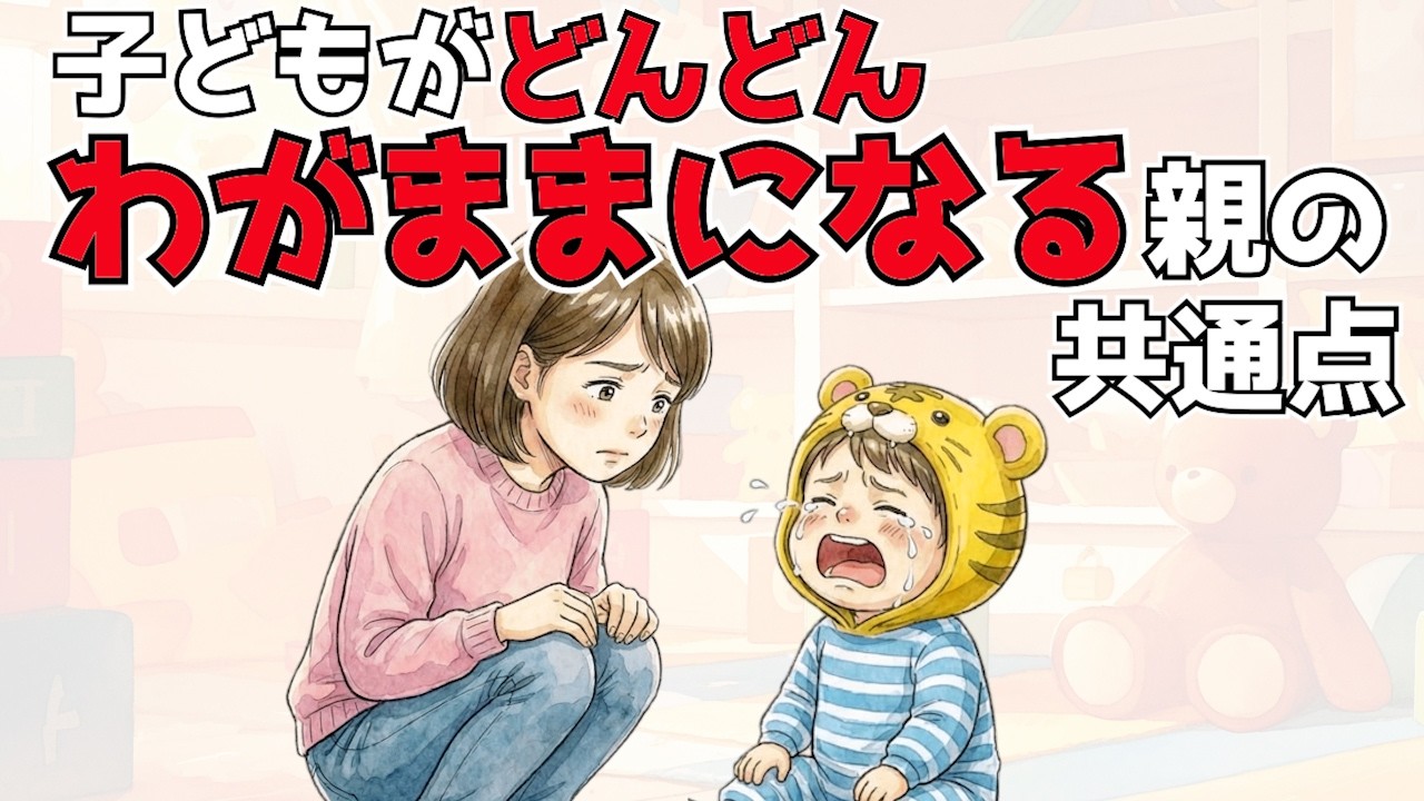 【放置しないで!!!】言うことを聞かない自己中心的な子になる家庭の共通点7選