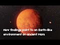 New findings point to an Earth-like environment on ancient Mars!