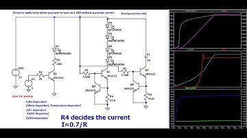 [LTSPICE] BJT NPN LED Driving