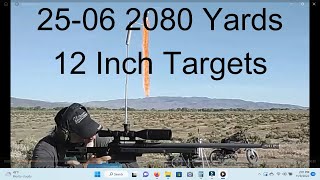 25-06 2080 Yards Two 12 Inch Targets 135gr Berger Bullet