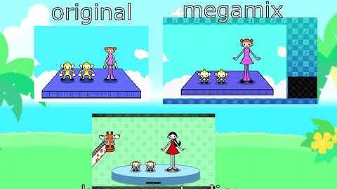 remix 7 gba original vs megamix vs heaven studio comparison
