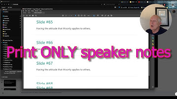 How To export & save ONLY speaker notes in google slides