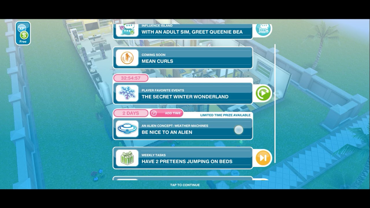 The Sims Freeplay Play BE NICE TO AN ALIEN An Alien Concept Weather Machines YouTube