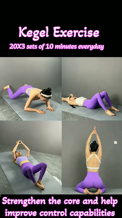 Kegel exercise for lose belly fat and slim waist, thin thighs #exercise #fitness #burnfat #yoga #abs