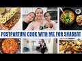 Postpartum cook with me for shabbat