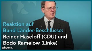 Nach den beschlüssen der bund-länder-beratungen zum weiteren
vorgehen in #corona-pandemie äußern sich die ministerpräsidenten
sachsen-anhalts, #reinerhas...