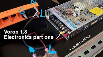 Voron 1.8 Electronics part one (with bonus cable braiding)