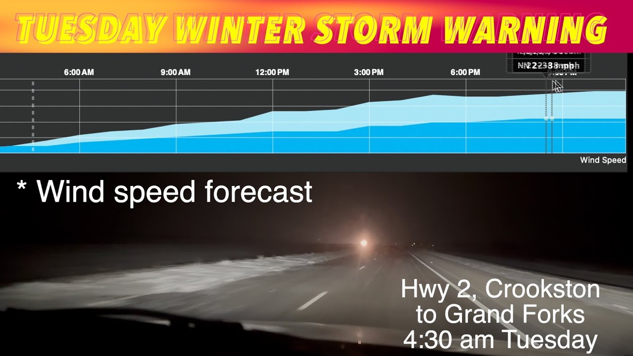 UPDATE: Tuesday Winter Storm Warning - YouTube