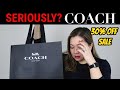 SERIOUSLY? COACH | 30% OFF SALE | IN STORE EXPERIENCE & NEW BAG REVEAL | WHICH PARKER DID I KEEP?