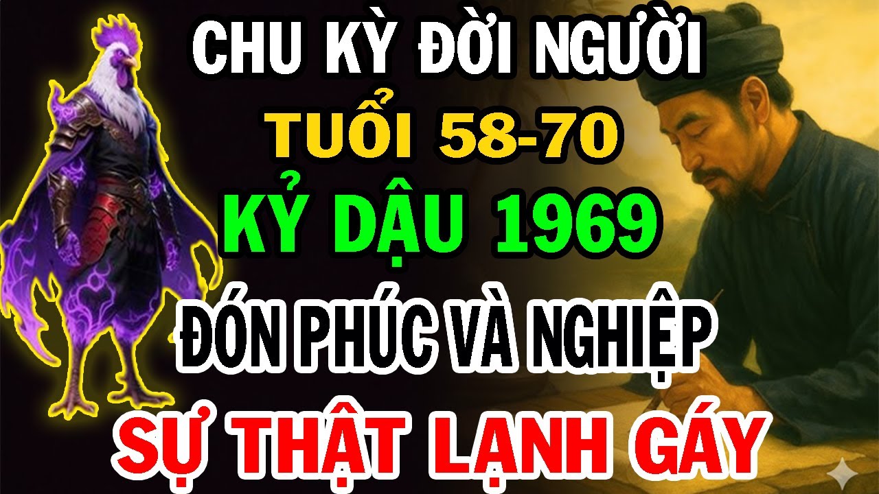 Cảnh Báo Quan Trọng Kỷ Dậu 1969 Từ 58 Đến 70 Tuổi CHƯA TỪNG TIẾT LỘ.Vì Sao 58 đến 70 Là Bước Ngoặt