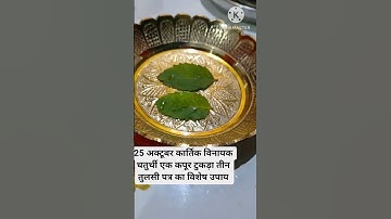 25 अक्टूबर कार्तिक विनायक चतुर्थी एक कपूर टुकड़ा तीन तुलसी पत्र का विशेष उपाय#facts#ytshort #upay