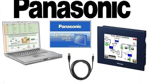 Conectarse a una pantalla panasonic y realizar Backup proyecto con software GTWIN