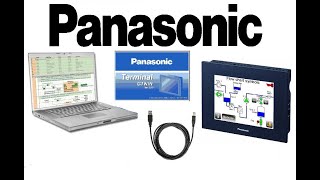 Conectarse a una pantalla panasonic y realizar Backup proyecto con software GTWIN