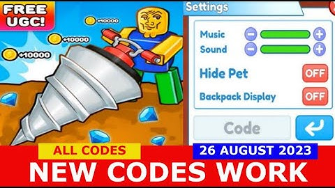 *NEW UPDATE CODES* [UPDATE 24] Clicker Mining Simulator ROBLOX | ALL CODES | 26 AUGUST 2023