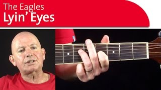 Video thumbnail of "The Eagles Lyin Eyes Guitar Lesson - Melody Lesson 1"