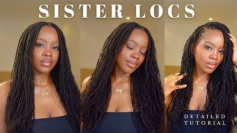 How to Install Temporary Sister Locs Daixi Dreadology | Step-by-Step @vonnluce
