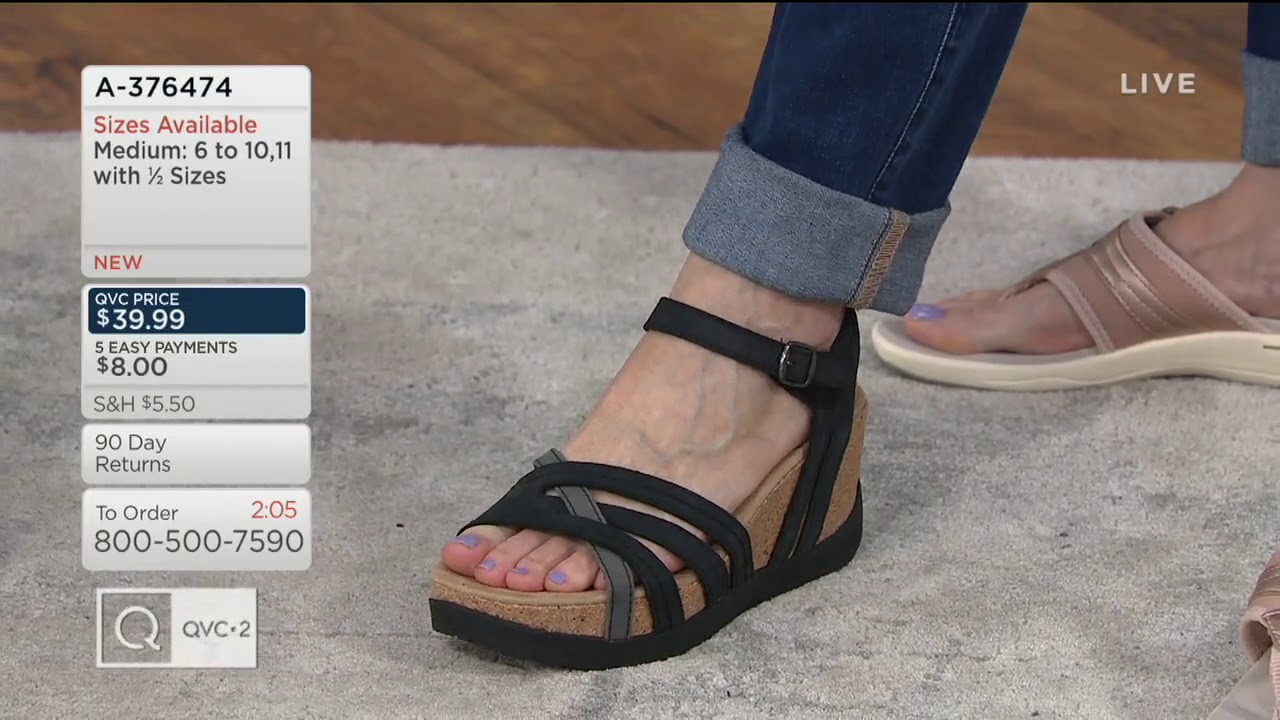 Earth Origins Wedge Sandals - Tanga Tarla on QVC - YouTube