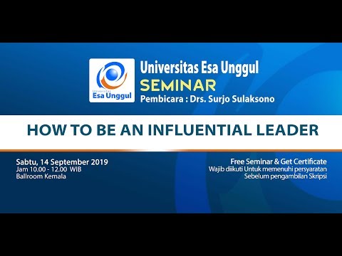 How to be an Influential Leader
