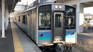 【4K】信越本線から篠ノ井線 E127系100番台A3編成 普通松本行き 川中島駅到着から発車まで