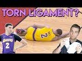 TORN Ankle Ligament? Lonzo Ball Injury Ankle Sprain