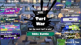 Splatfest #16 - Same Ol' vs. Bucket List vs. Save The Day 100x Battle