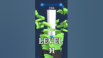 LEVEL 11 | stack ball 3d | perfect shot gameplay | mobile game short video #stackball#shorts#dildar