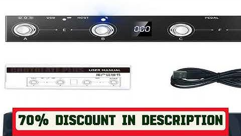 A must-have product! M-VAVE Chocolate Plus Wireless Midi Controller Keyboard 4 Buttons Foot Switch