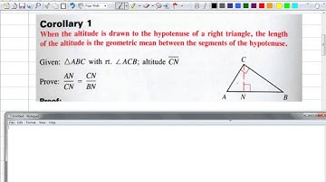 Geometry 8.1 Similarity in Right Triangle