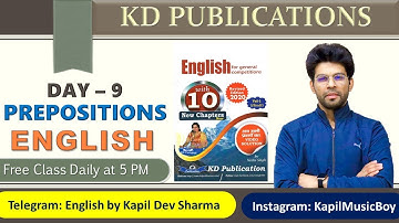 KD Publications English Day - 9 Prepositions English by Kapil Dev Sharma