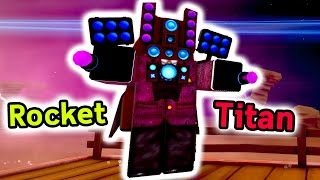 Titan Rocket สู้บนรถไฟสุดโหด Roblox Tower Defense