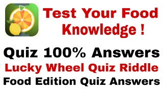 Test Your Food Knowledge Quiz 100% Answers | Lucky Wheel Food Edition Quiz | QuizRiddle screenshot 5