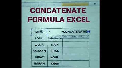 Concatenate function in excel| #concatenate #excel #trickshots #exceltips #shortcut