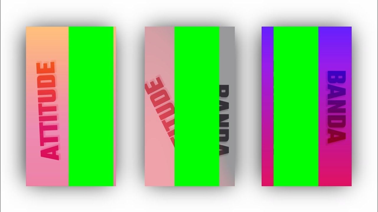 Attitude green screen effect video | kinemaster green screen tempelets | templates video full screen