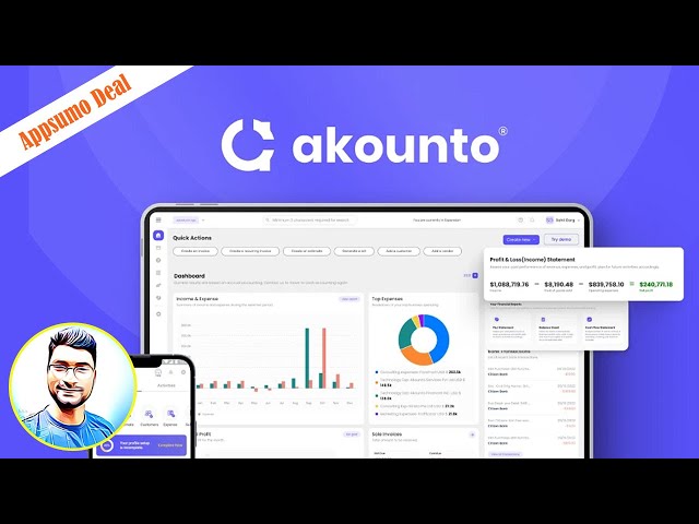 Akounto Review & Appsumo Lifetime Deal: Automate Cloud-Based Accounting Business Software | Demo