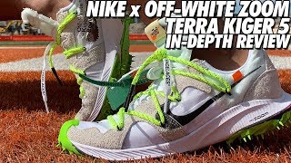 NIKE OFF-WHITE ZOOM TERRA KIGER 5 WHITE/GREEN ON-FEET REVIEW! - YouTube