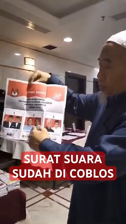 Bukti Kecurangan TPS luar negri sudah di coblos 02 Prabowo Gibran