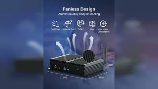 Review: VENOEN Fanless Mini PC i5 Win11 Pro, Industrial Desktop Computer Core i5 8260U, 8GB RA...