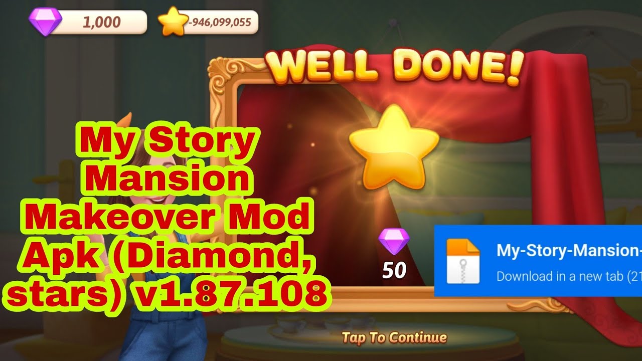 My Story Mansion Makeover Mod Apk (Diamond, stars) v1.87.108 YouTube
