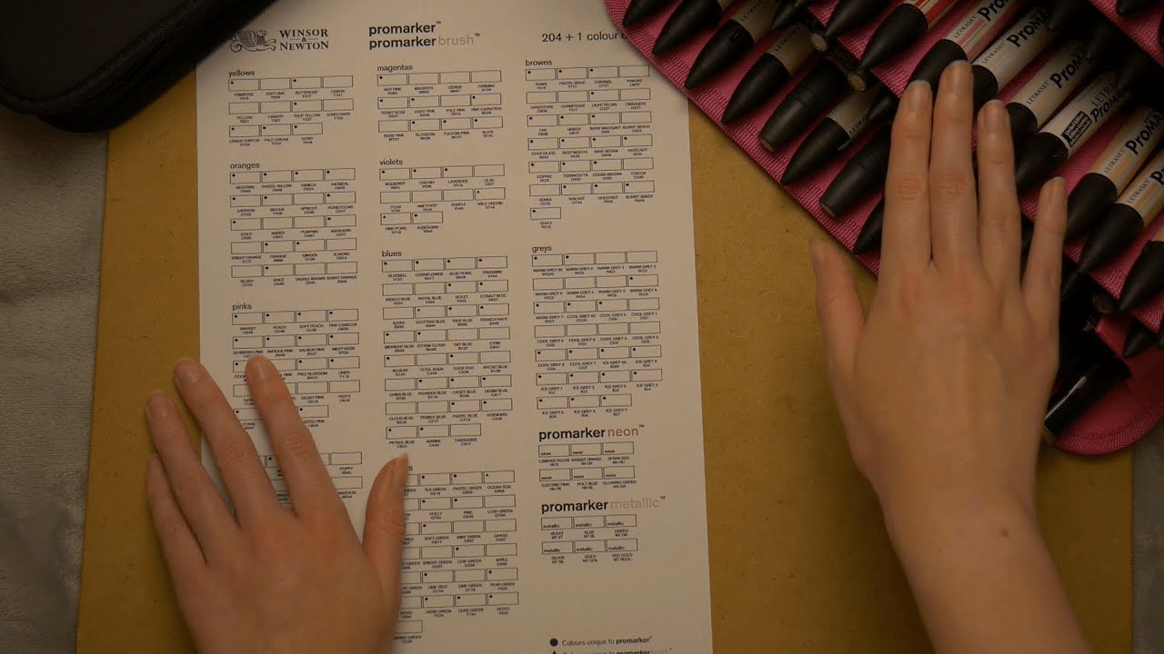 ASMR ~ Swatching My Promarkers