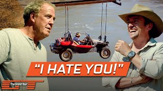 Clarkson, Hammond and May Are Terrified in Their Beach Buggy Cable Car | The Grand Tour