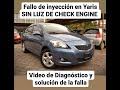 Fallo de Inyección en Yaris / SIN LUZ DE CHECK ENGINE  / (fallo sensor oxígeno)