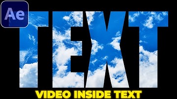 How to add VIDEO inside TEXT | After Effects Tutorial