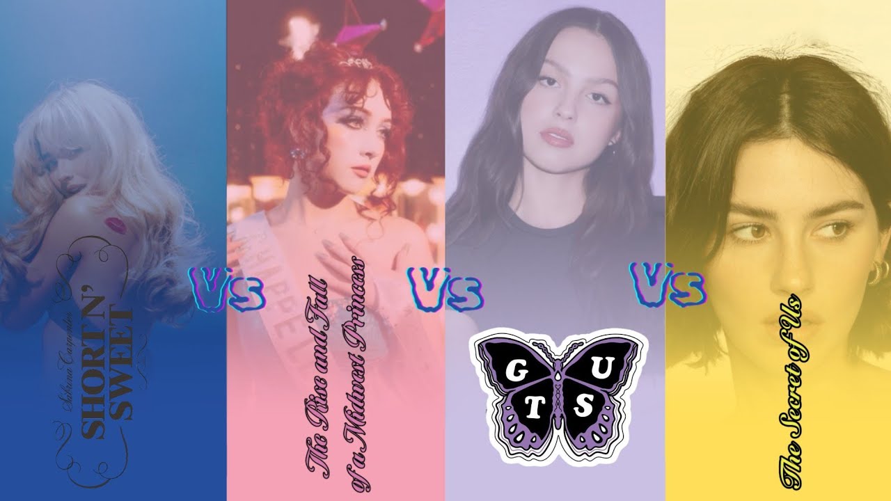 Short n' Sweet 🆚 The Rise and Fall of a Midwest Princess 🆚 Guts 🆚The Secret of Us #albumbattle