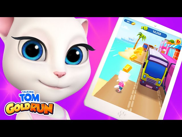 Talking Angela - Talking Tom: Corrida do Ouro (Gameplay) 